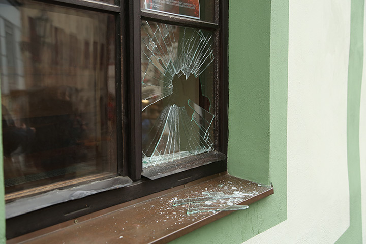 A2B Glass are able to board up broken windows while they are being repaired in Ipswich.
